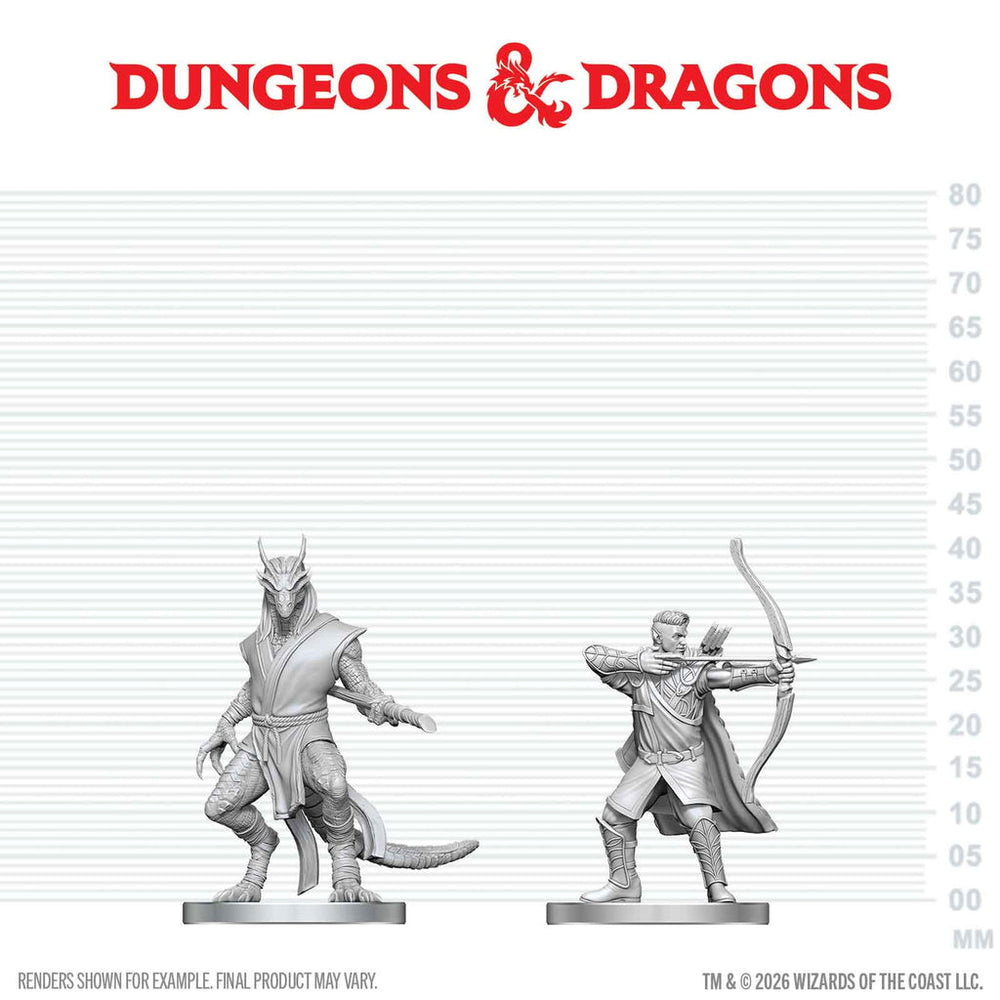 Mini Dungeons & Dragons Nolzur's Marvelous: Elf Ranger & Dragonborn Monk