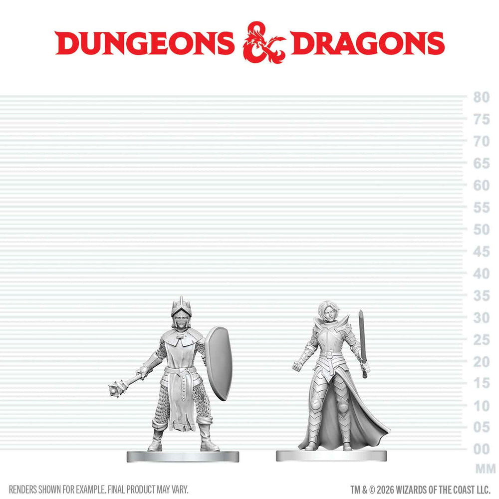 Mini Dungeons & Dragons Nolzur's Marvelous: Black Gauntlet & Zhentilar Paladin of Bane
