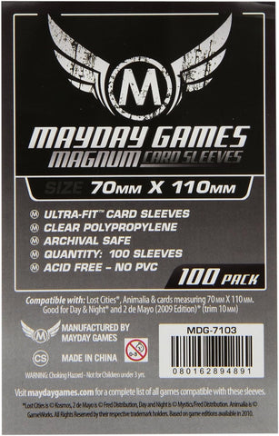 Boardgame Sleeves Mayday: Lost Cities Card Sleeves Premium (70mm x 110 mm)