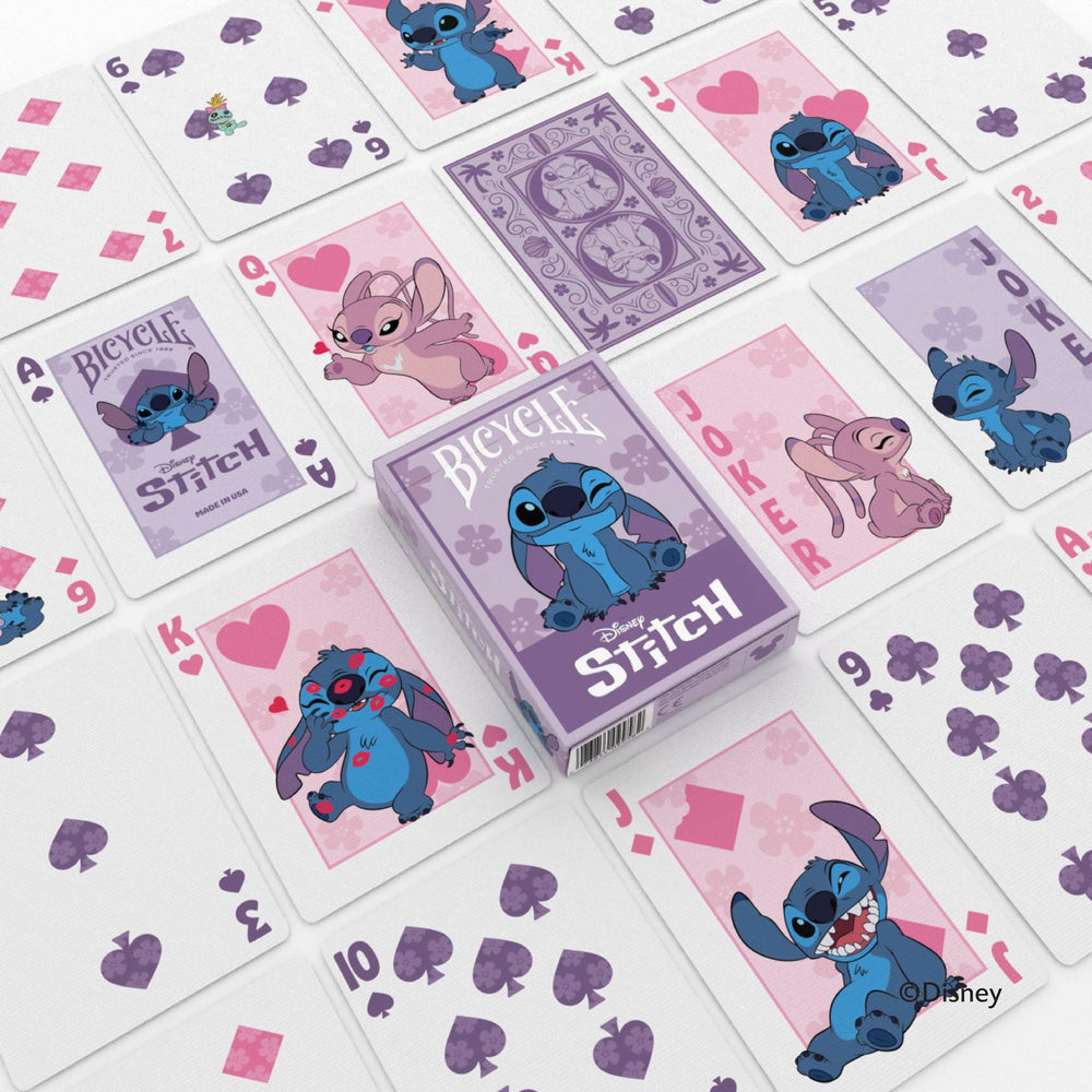 Playing Cards: Bicycle Disney Stitch Purple