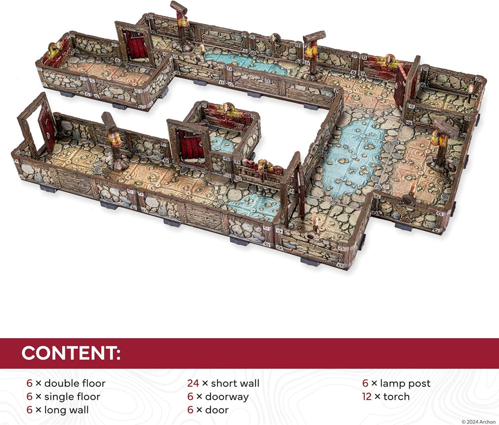 Dungeons & Lasers Fantasy Terrain Pre-Painted: Dwarven Mine