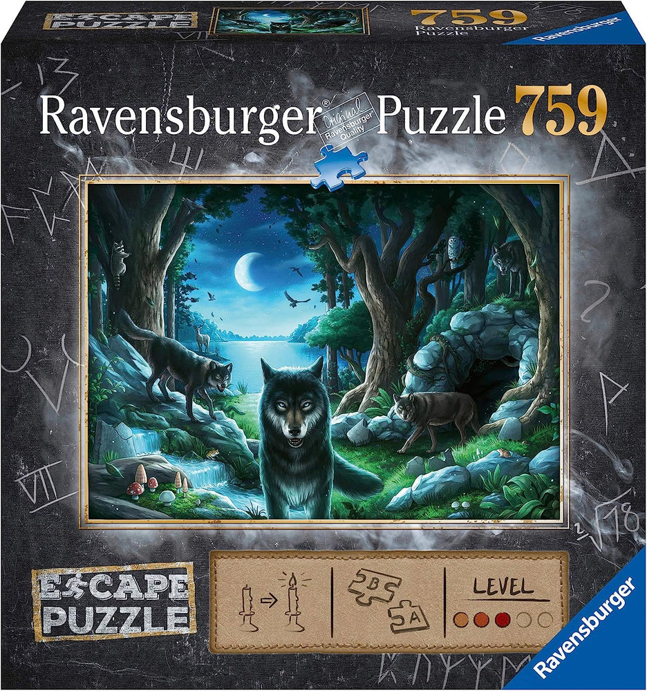 Puzzle Ravensburger: ESCAPE: The Curse of the Wolves