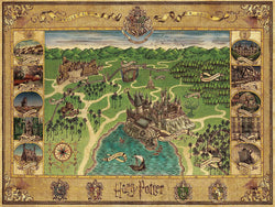 Puzzle Ravensburger: 1500 piece Harry Potter: Hogwarts Map