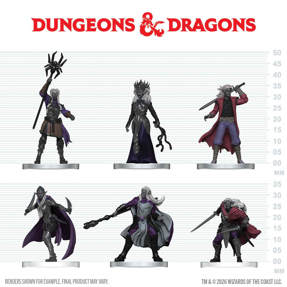 Mini Dungeons & Dragons Icons of the Realms: Drow Warband