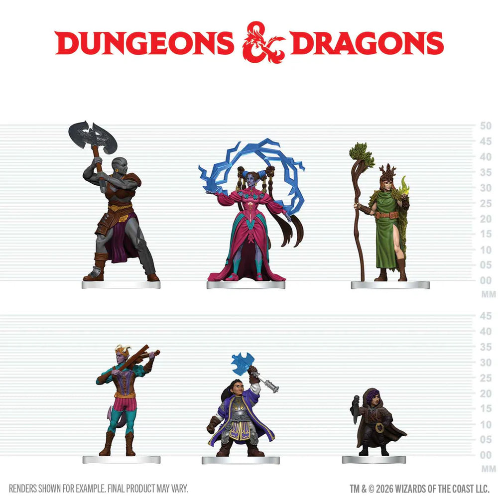 Mini Dungeons & Dragons Icons of the Realms: Player's Handbook - Spells & Steel Starter Set