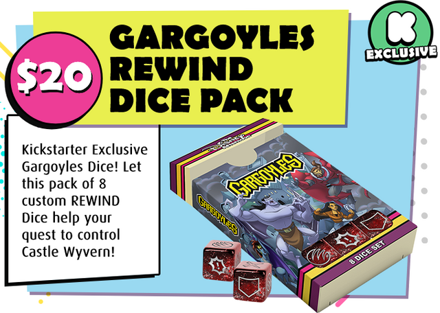 The Disney Afternoon Rewind: Gargoyles Dice Pack - KS Exclusive