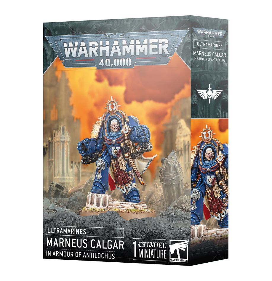 Warhammer 40K Ultramarines: Marneus Calgar in Armour of Antilochus