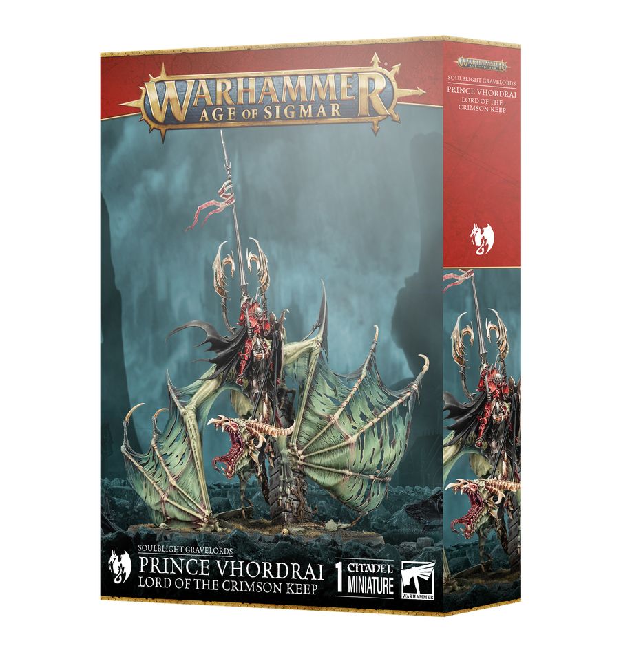 Warhammer Age of Sigmar Soulblight Gravelords: Prince Vhordrai, Lord of the Crimson Keep