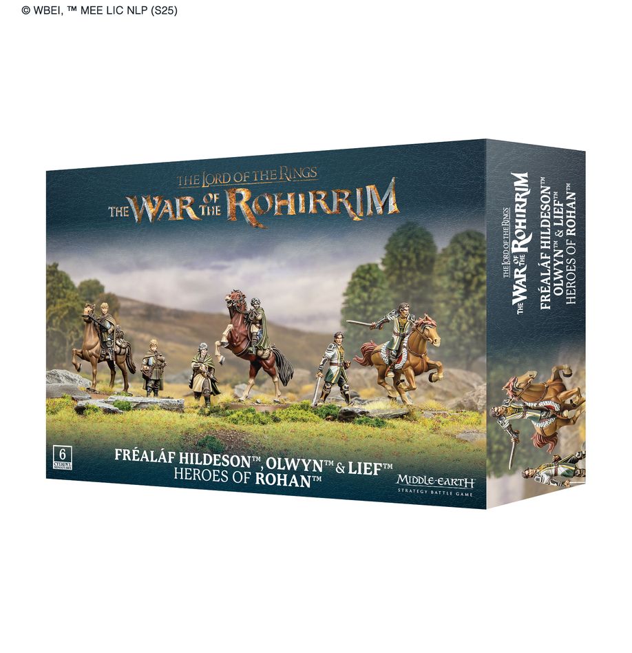 Middle-earth Strategy Battle Game: Rohirrim Fréaláf Hildeson, Olwyn & Lief, Heroes of Rohan