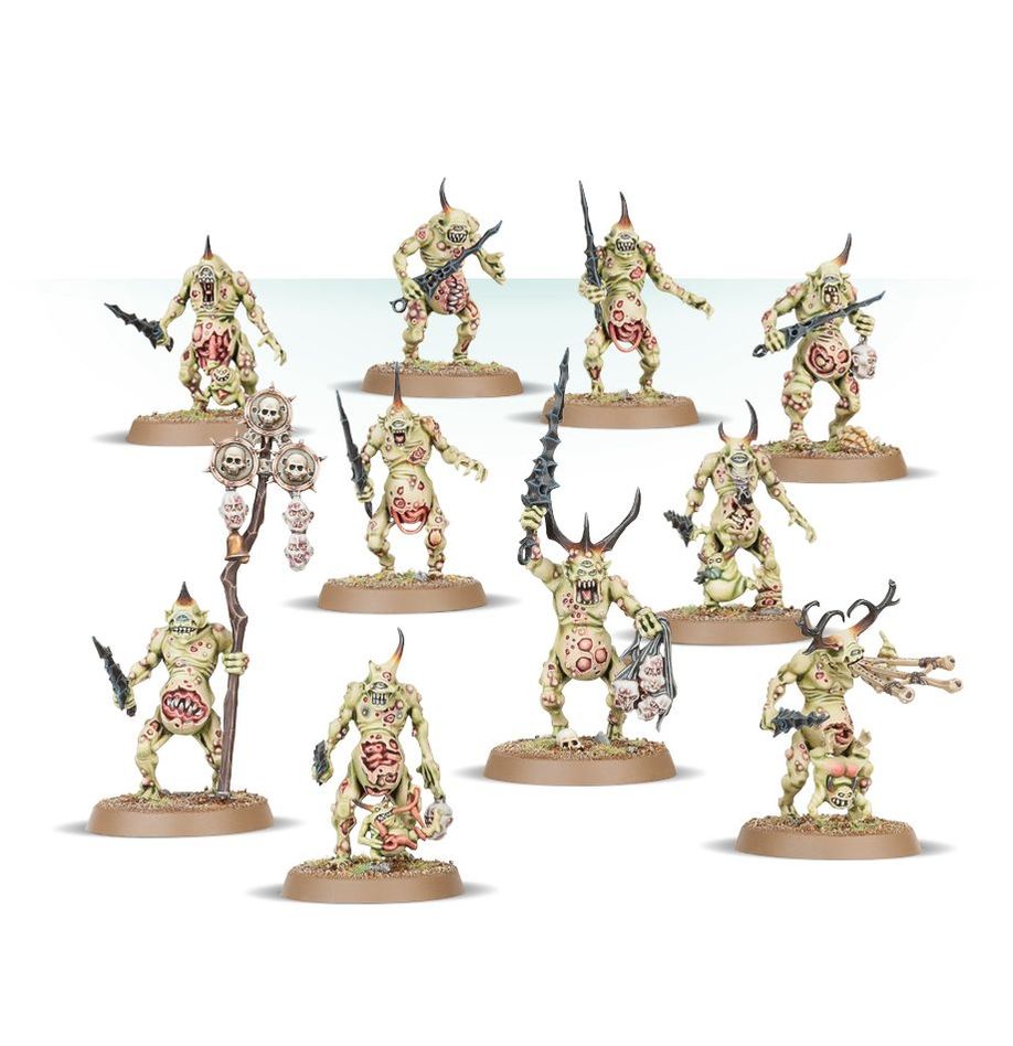 Warhammer Age of Sigmar Maggotkin of Nurgle: Plaguebearers