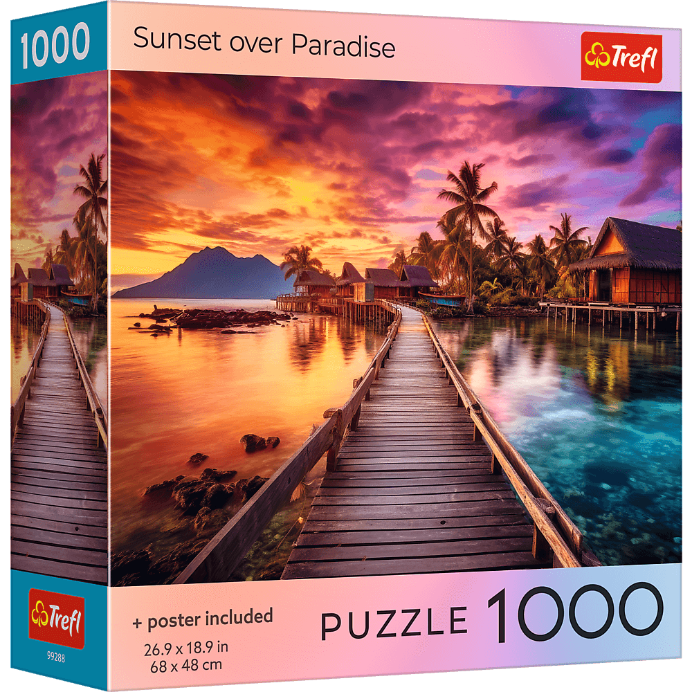 Puzzle Trefl: 1000 piece Sunset Over Paradise