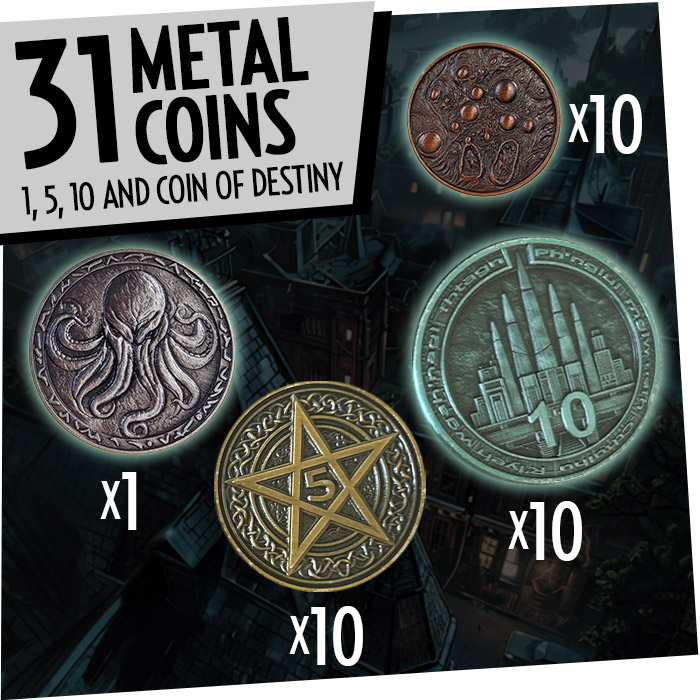 Rise of Myths - Cthulhu: Metal Coins