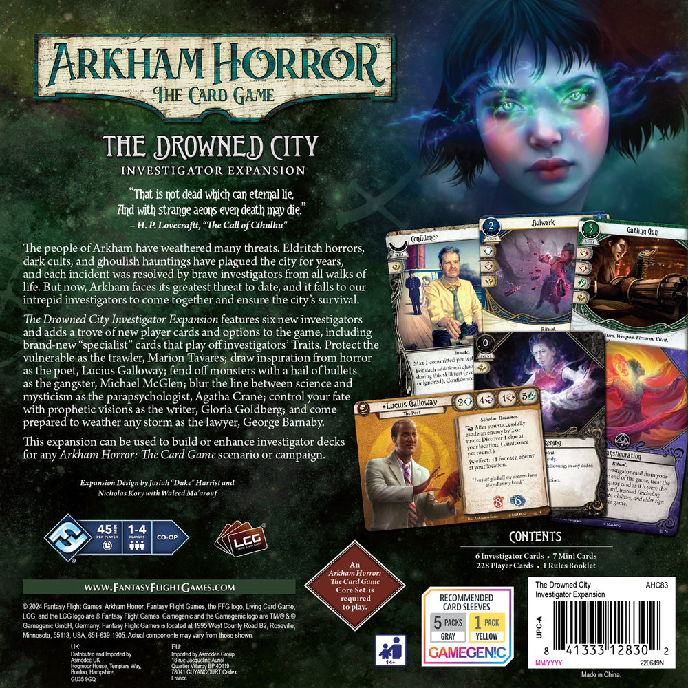 Arkham Horror LCG: 10 The Drowned City Investigator Expansion