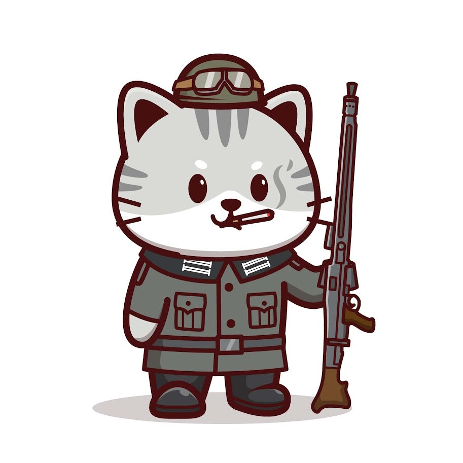 Stickers - Kitties Military