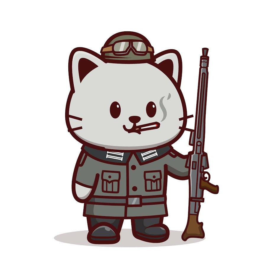 Stickers - Kitties Military