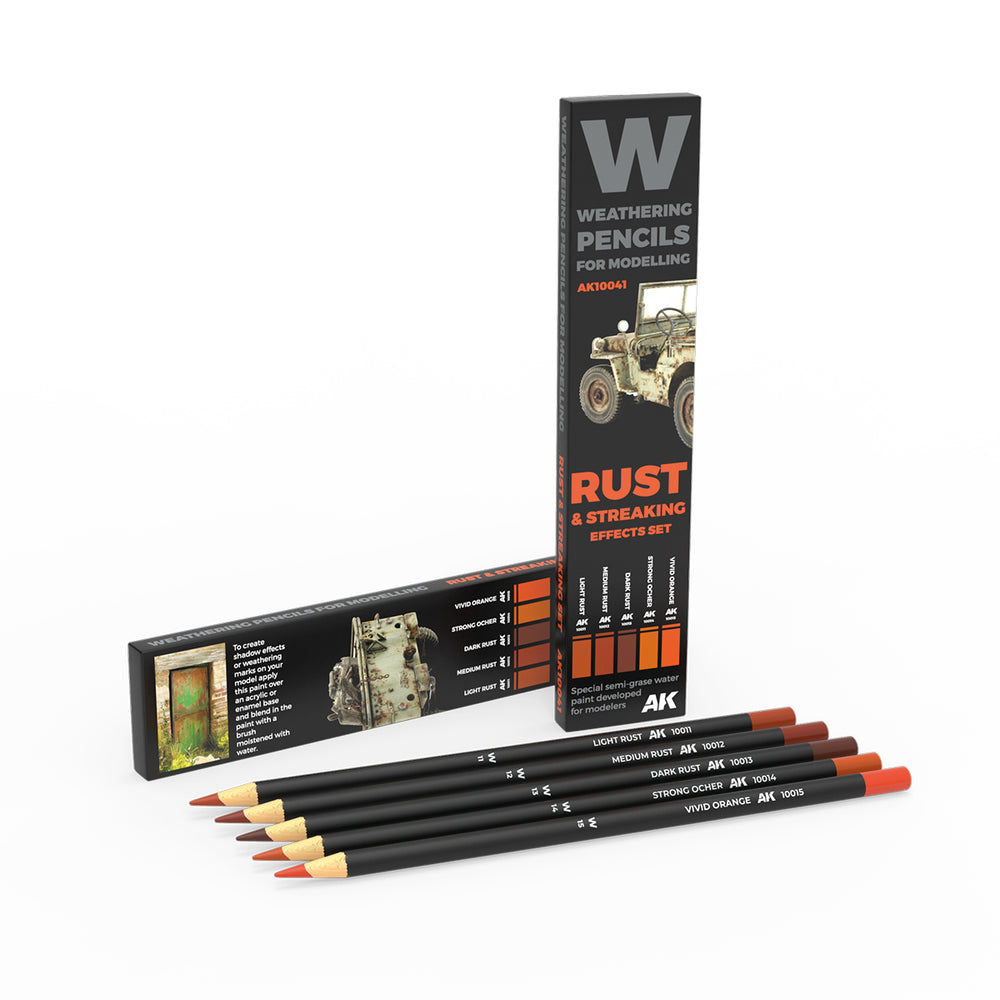Weathering Pencils: Set - Rust & Streaking