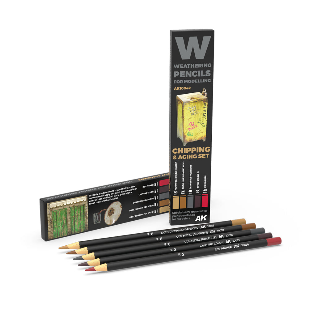 Weathering Pencils: Set - Chipping & Aging