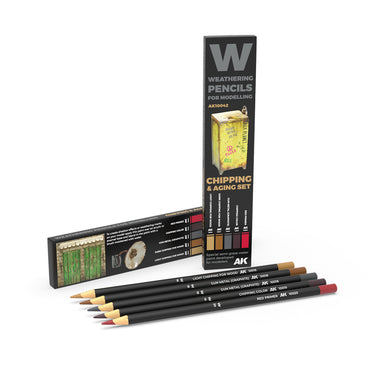 Weathering Pencils: Set - Chipping & Aging