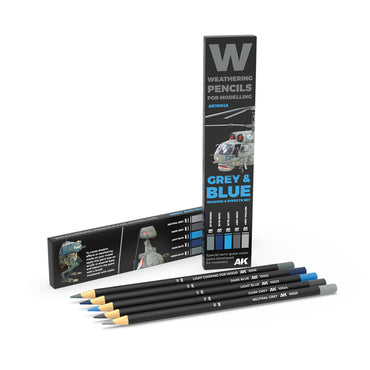 Weathering Pencils: Set - Grey & Blue
