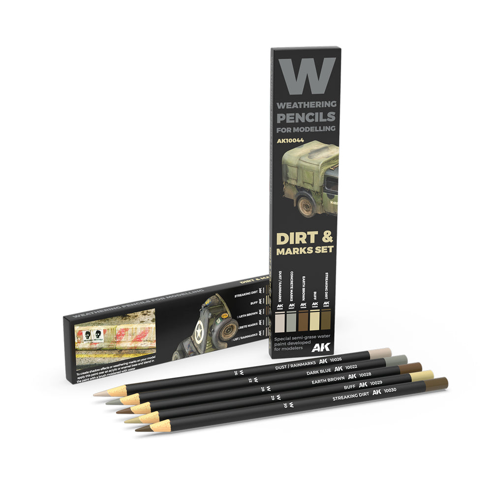 Weathering Pencils: Set - Dirt & Marks