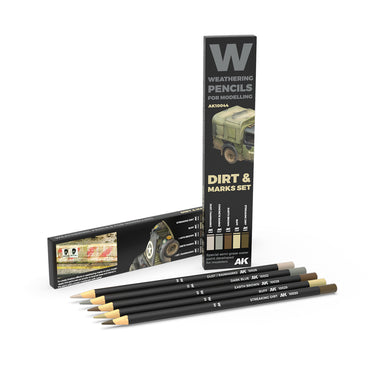 Weathering Pencils: Set - Dirt & Marks