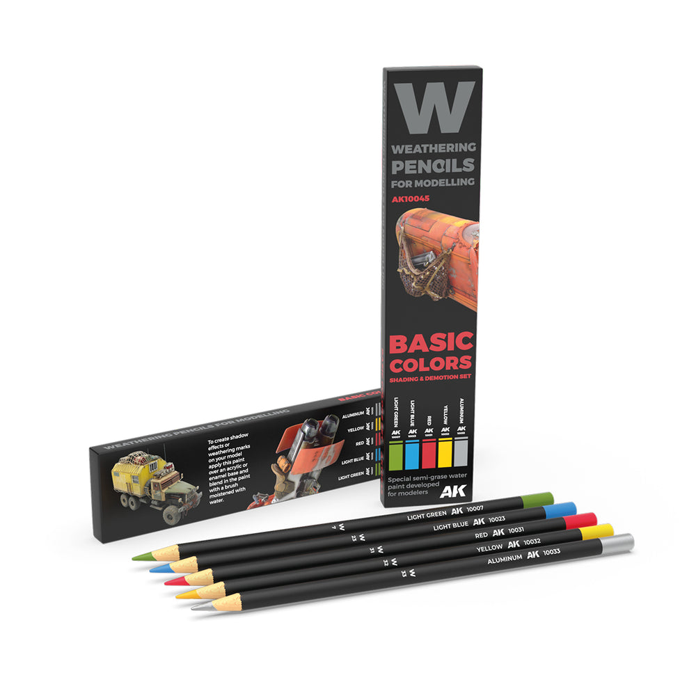 Weathering Pencils: Set - Basic Colors