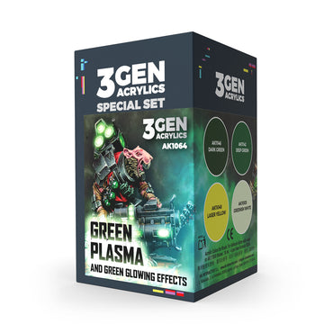 Paint AK: Wargame Set Green Plasma/Glowing Effects