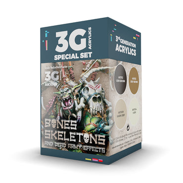 Paint AK: Wargame Set Bones/Skeletons