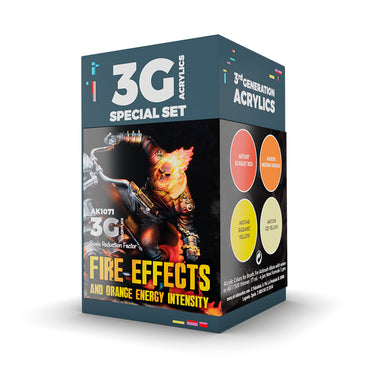 Paint AK: Wargame Set Fire Effects