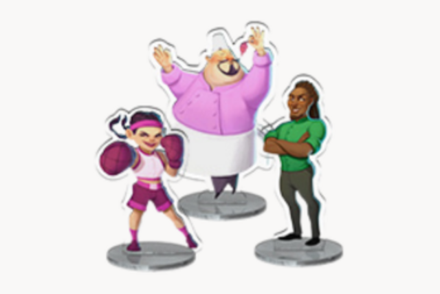 Rival Restaurants: Acrylic Chef Standees in Magnetic Box