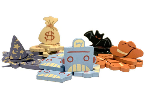 Roll Camera!: Wooden Tokens