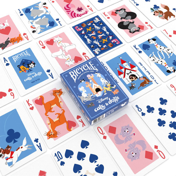 Cards Bicycle: Disney Cats and Dogs