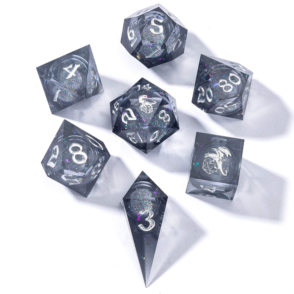 Dice Hymgho Poly 7 Set Captured Magic: Magic Rainbow