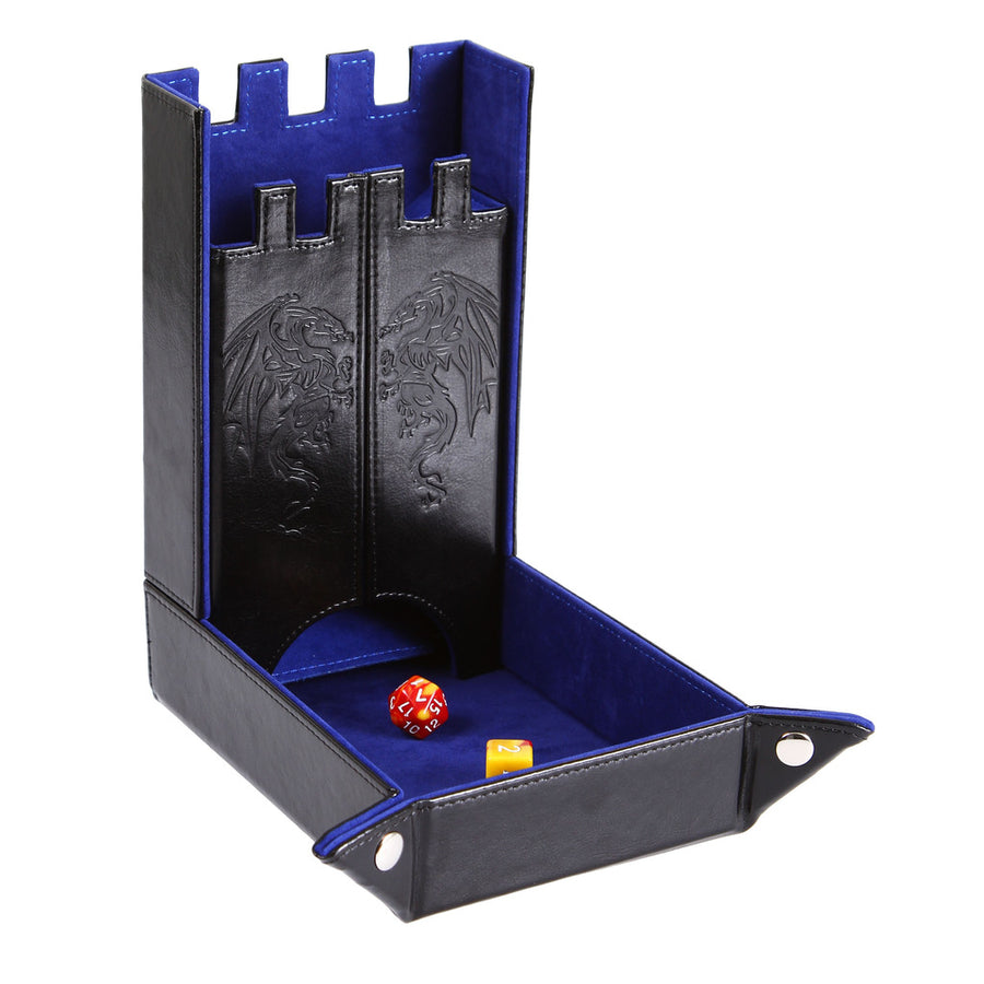 Dice Accessory Forged: Draco Castle Dice Tower & Dice Tray