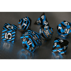 Dice Forged: Poly 7 set Metal Banded