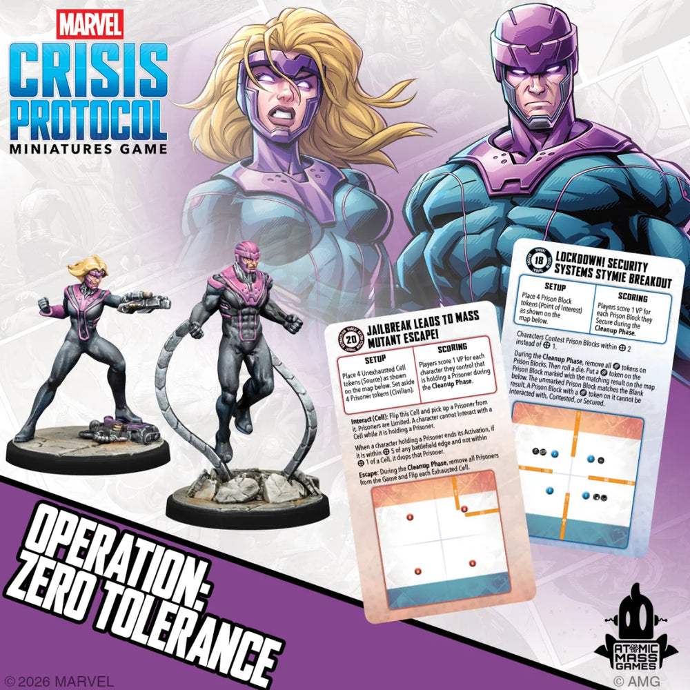 Marvel Crisis Protocol: Operation Zero Tolerance Character & Crisis Card Pack