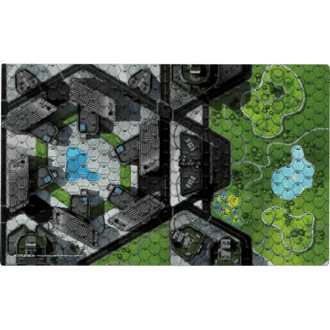 BattleTech BattleMat: Cities Central Park/Shopping District