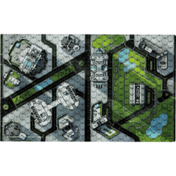 BattleTech BattleMat: Cities Central Park/Shopping District