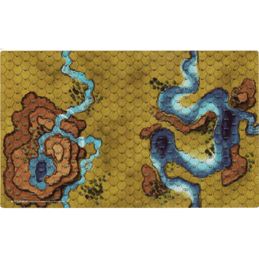 BattleTech BattleMat: Savannah: Sinkholes/Mountain Lake