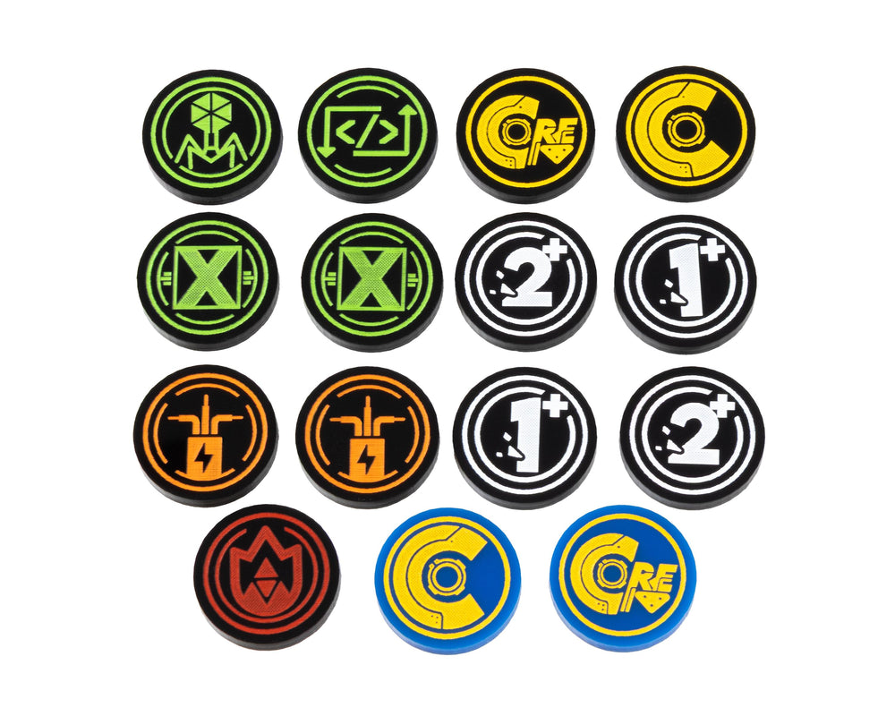 Chrono Core TCG: Premium Acrylic Token Set