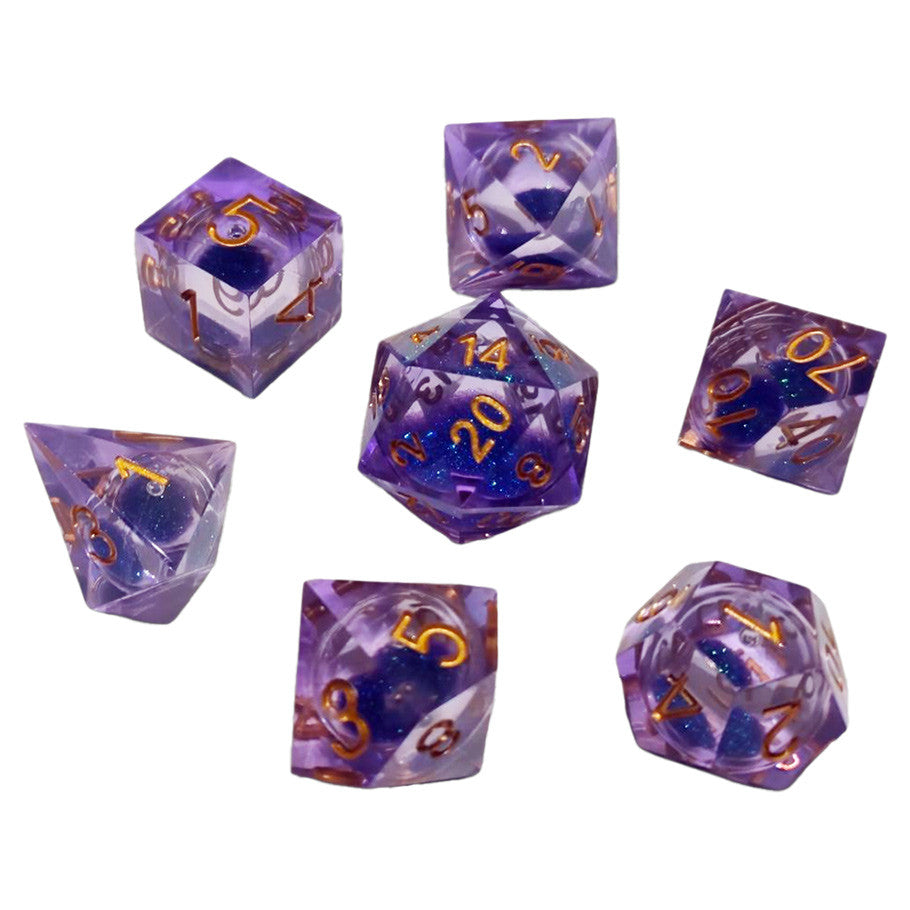 Dice Chronicles: Poly 7-Set Sparkle Liquid Core