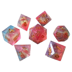 Dice Chronicles: Poly 7-Set Sparkle Liquid Core