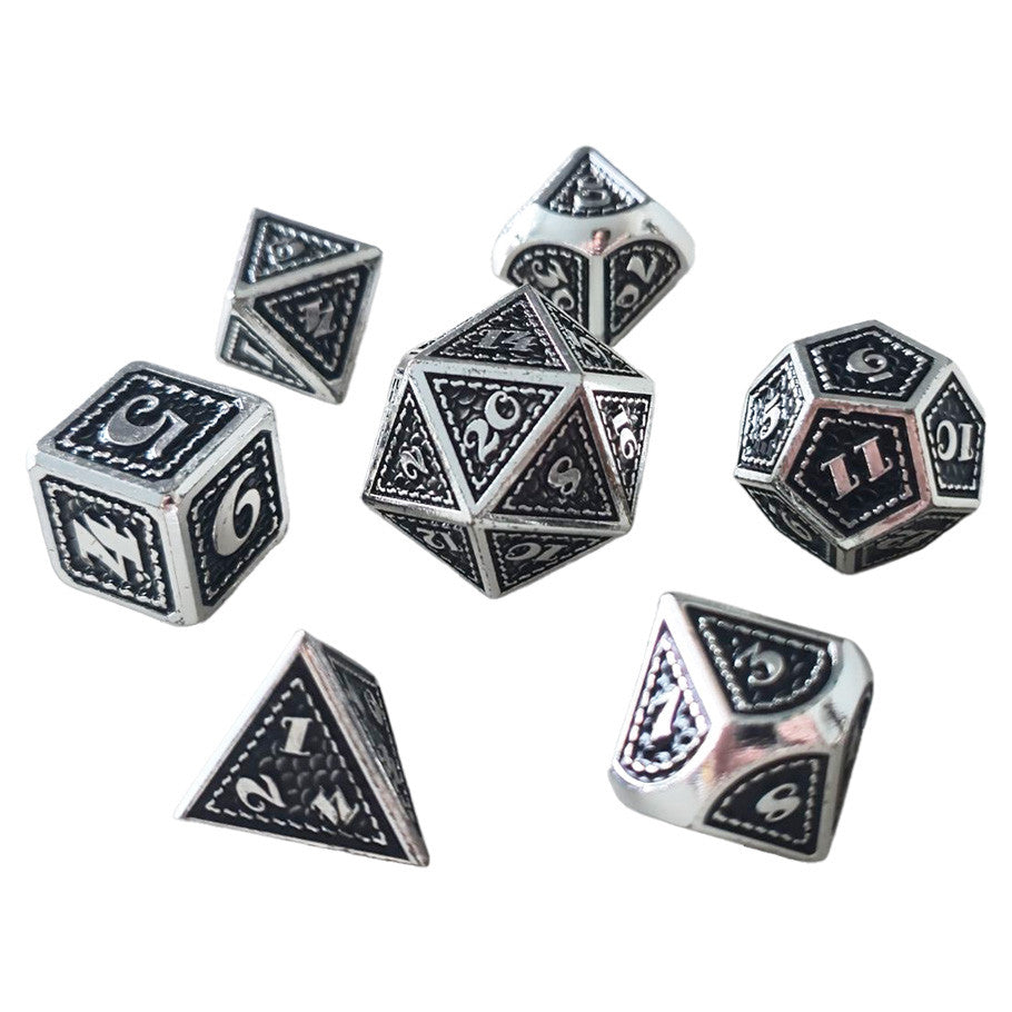 Dice Chronicles: Poly 7-Set Scalemail Metal