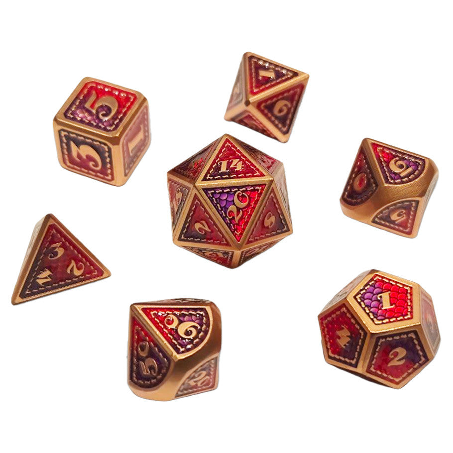 Dice Chronicles: Poly 7-Set Scalemail Metal