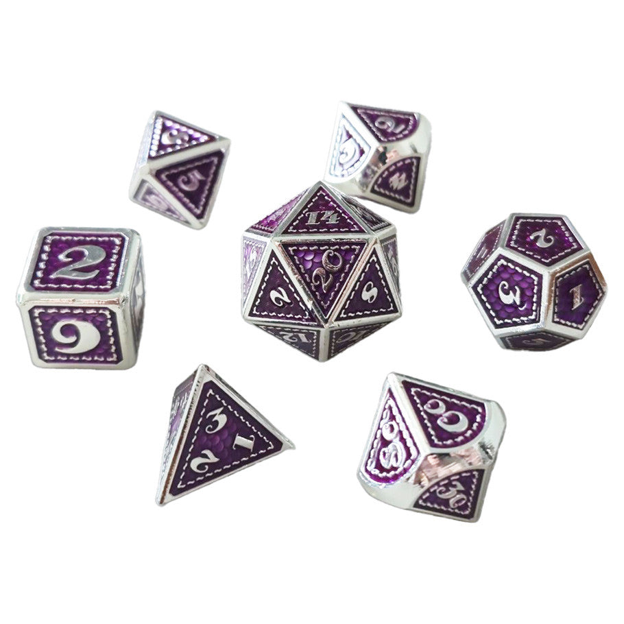 Dice Chronicles: Poly 7-Set Scalemail Metal
