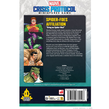 Marvel Crisis Protocol: Villain - Spider-Foes Affiliation Pack