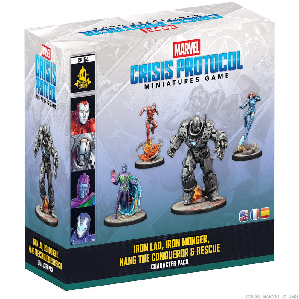 Marvel Crisis Protocol: Character Iron Lad, Iron Monger, Kang the Conqueror & Rescue