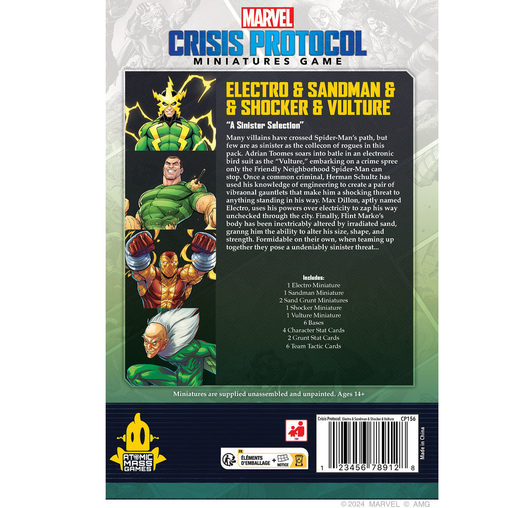 Marvel Crisis Protocol: Villain - Electro & Sandman & Shocker & Vulture