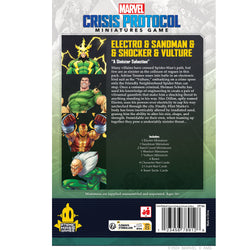 Marvel Crisis Protocol: Villain - Electro & Sandman & Shocker & Vulture