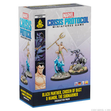 Marvel Crisis Protocol: Hero Black Panther, Chosen of Bast & Namor, the Submariner